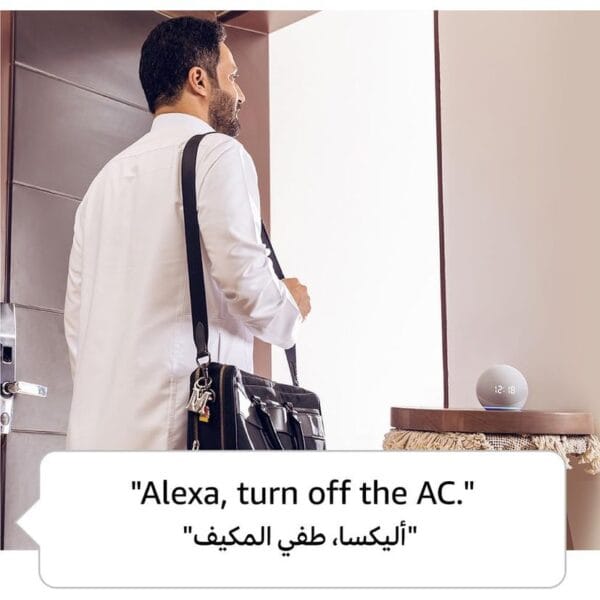 ⁦مكبر صوت ذكي امازون ايكو دوت الجيل الخامس مع مساعد اليكسا - ازرق⁩ - الصورة ⁦2⁩